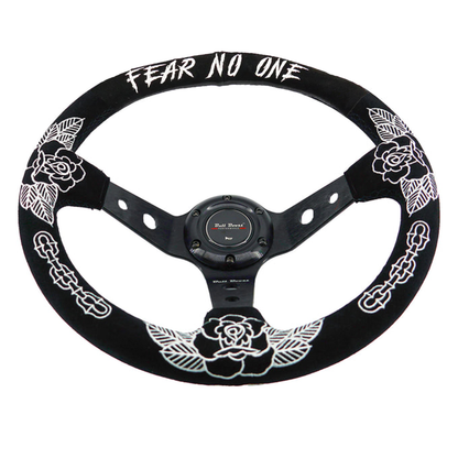 BW Rose Deep Dish Steering Wheel + Short Hub Adapter Kit For Honda Acura