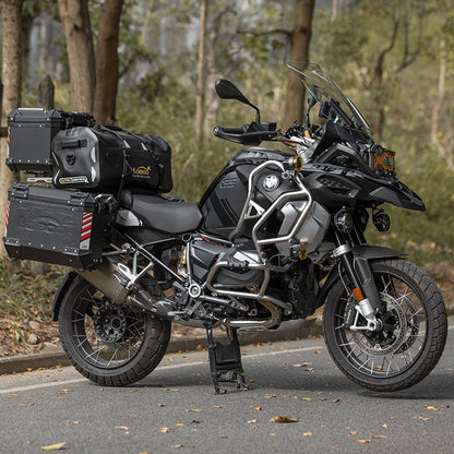 LOBOO Fuel Tank Crash Bar for BMW R1250GS Adventure (2019-on) – Stainless Steel Upper Protection Bar with Auxiliary Light Mounts