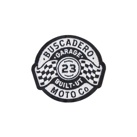 'Garage Built' Iron-on Embroidered Patch