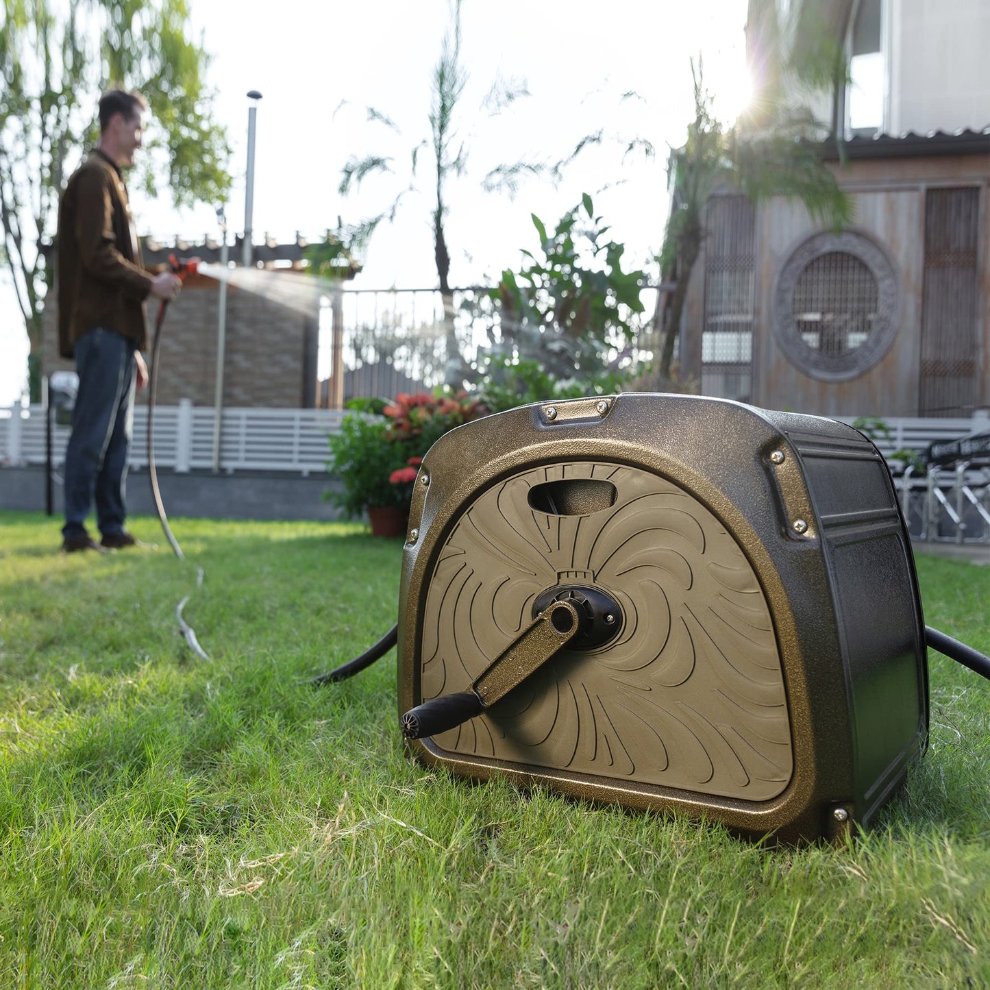 Garden Hose Reel Box-Heavy Duty