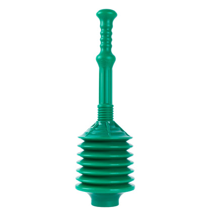 Bellows Accordion Toilet Plunger (Green)