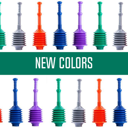 Bellows Accordion Toilet Plunger (Green)