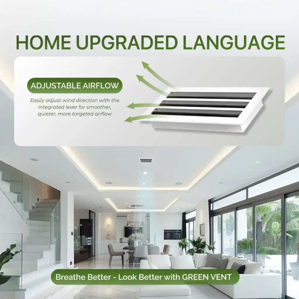 Aluminum Black Linear Slot Diffuser 12x6 (Duct Opening) - Modern Air Vent Cover