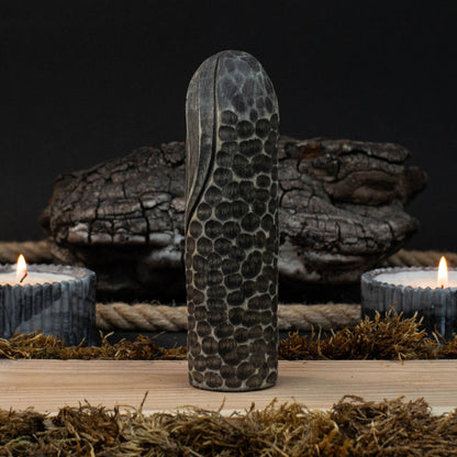 Hand-Carved Odin Figurine – 13 cm (5.1 inches) Wooden Norse God Sculpture