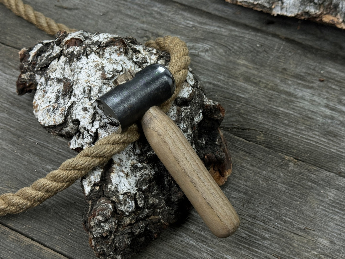 Hand-Forged Leather Hammer, 500 g (17.6 oz)