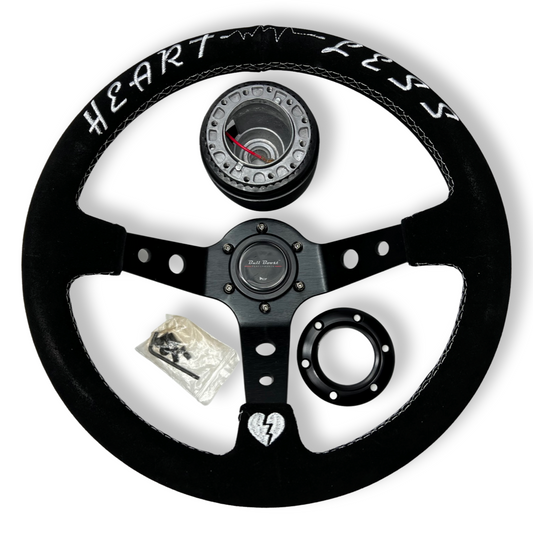 6-Bolt Racing Steering Wheel + Hub Adapter Boss Kit for Honda Acura Civic, Del Sol, Integra