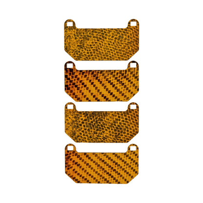 HEL Performance Carbon Fiber Brake Pad Shims for Subaru Impreza WRX STI (GDB) with Brembo calipers 2004-2007