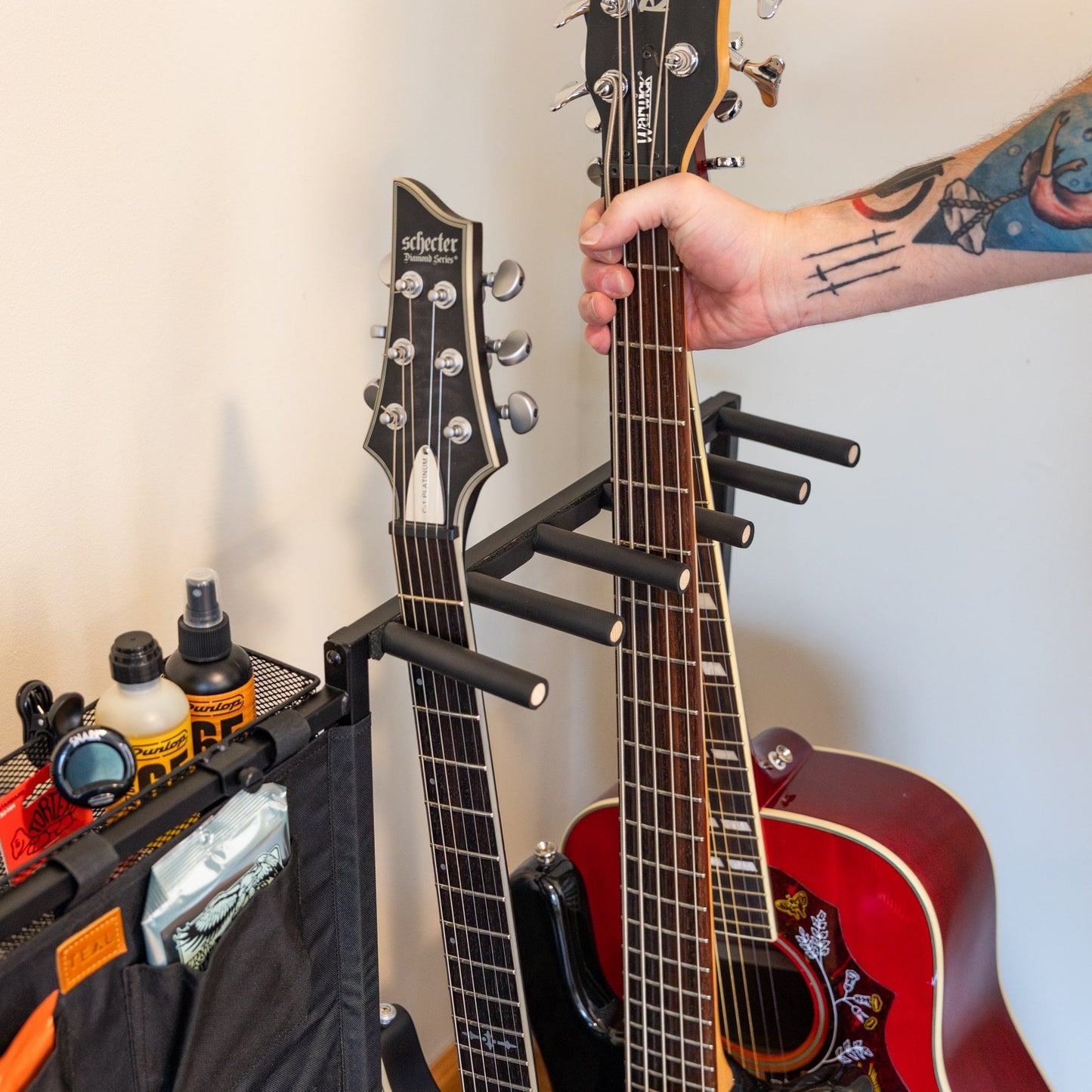 The Headliner 10-Slot Guitar Rack | Black