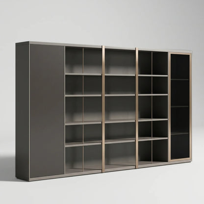Langford · Office Shelves w/ Lighting & Wardrobe Storage