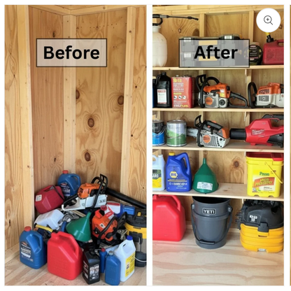 Heavy-Duty Shed Shelf Bracket Kit