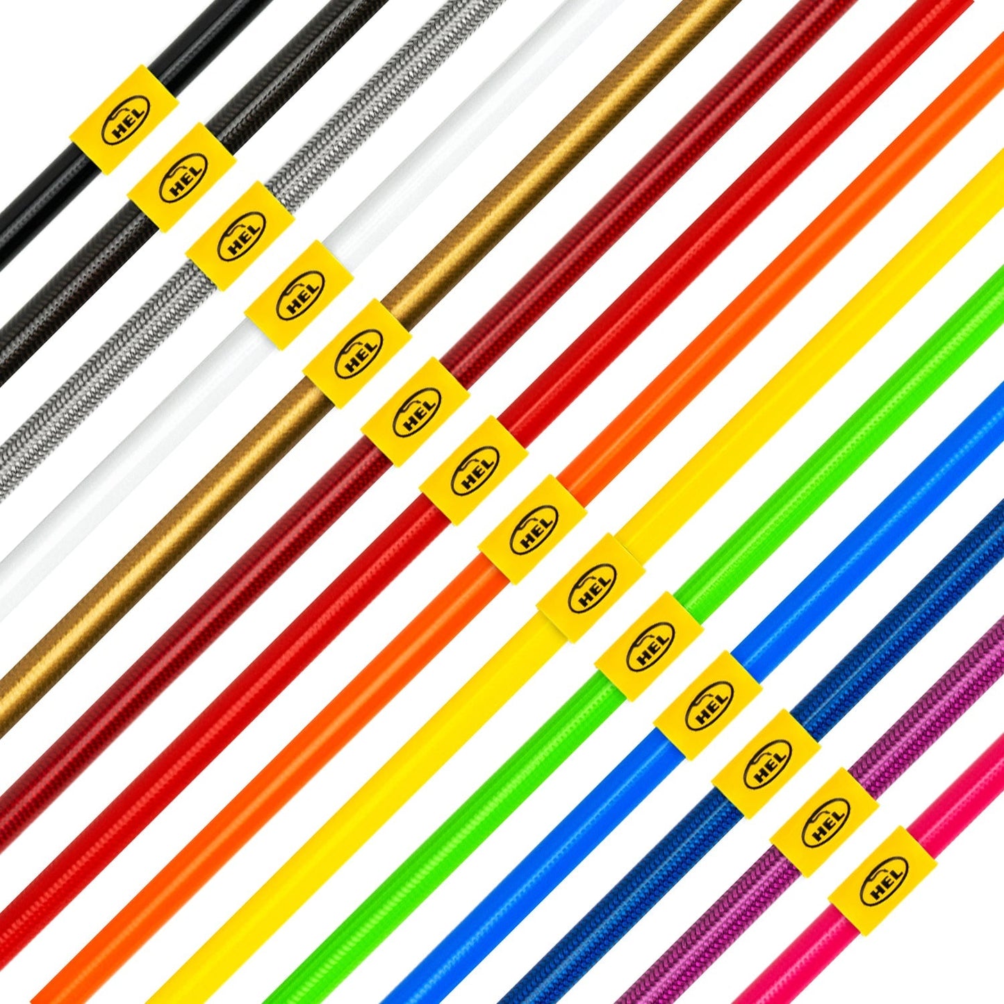 HEL Performance Brake Lines for Fiat 131 1.4 Mirafiori, Stainless Steel Braided