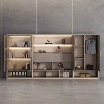 Hartwell · Modern Office Shelves w/ Lighting & Storage