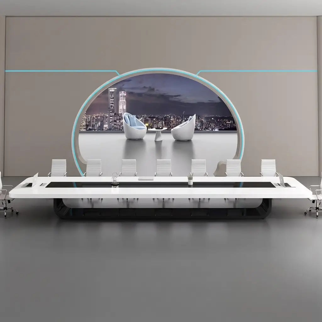 Paxum · White Conference Room Table for Executive Boardroom