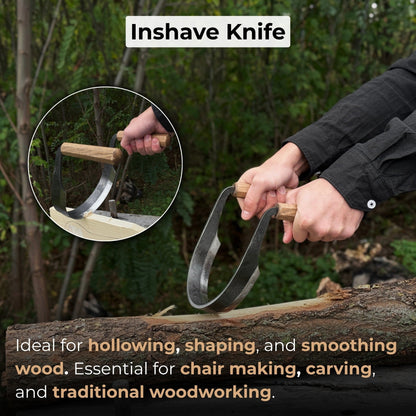 Inshave (Half-Rounded Drawknife), 16.5 cm (6.5 inches)