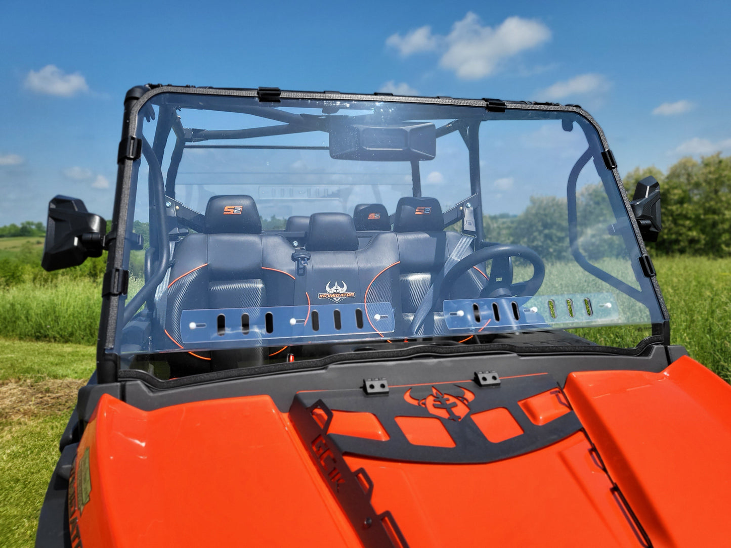 Intimidator GC1K 6-Seater - 1 Pc Windshield with Vent, Clamp, and Hard Coat Options