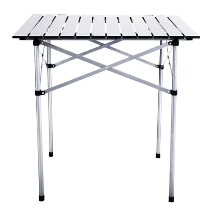 Roll Up Portable folding Camping Aluminum Picnic Table