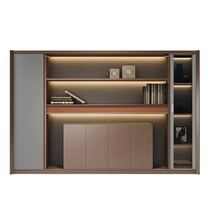 Kelham · Office Shelves w/ Lighting & Storage