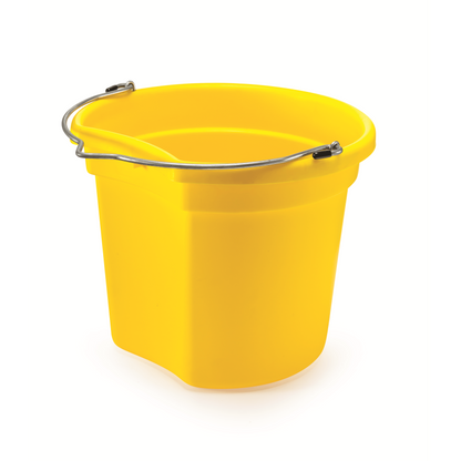 KD-120E 18 Qt Flat Back Horse Bucket | Best Everyday Feed & Water Bucket
