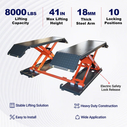 Katool KT-X85 8,000 Lbs Mid Rise Scissor Lift