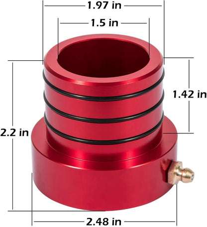 Front Inner Axle Side Seal Installation Tool & MG21103 Front Axle Tube Seal for Dana 30/44/60 Front differentials Fits Jeep Wrangle, Ford, Dodge, Volve and more.