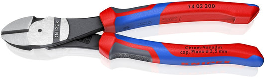 Knipex High Leverage Diagonal Cutters With Comfort Grip 8" 74 02 200