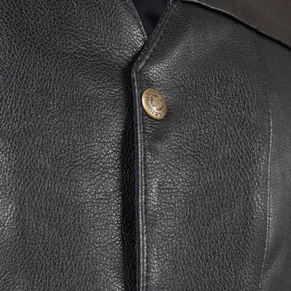 Legendary Dixon Men's Leather Motorcycle Vest