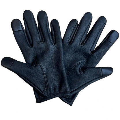 Legendary Haymakers Super Welted Short Wrist American Deerskin Motorcycle Gloves