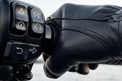 Legendary Bad Billy Black Goatskin Short Wrist Gloves