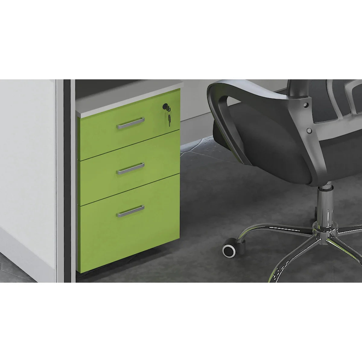 Velnor · L-Shaped Cubicle Workstation