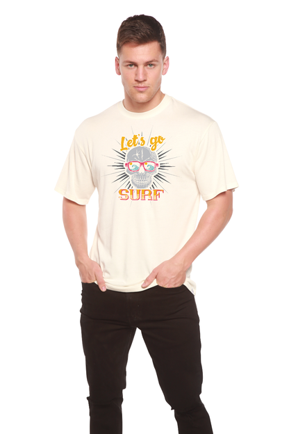 Let`s go SURF Men's Bamboo Viscose/Organic Cotton Short Sleeve Graphic T-Shirt