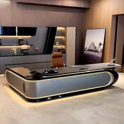 Echelon · Luxury L-Shaped Executive Desk