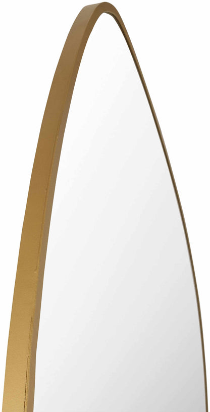 Lochovice Gold Distressed Wood Mirror