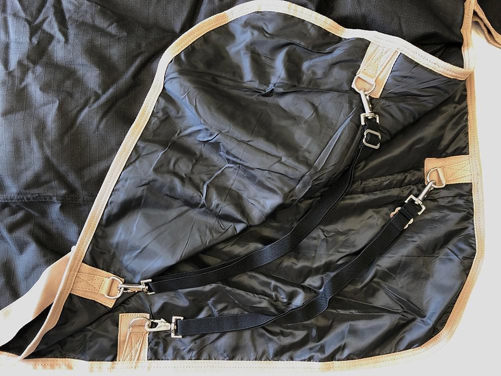 AJ Tack 1200D Waterproof Turnout Horse Blanket 400g - Black