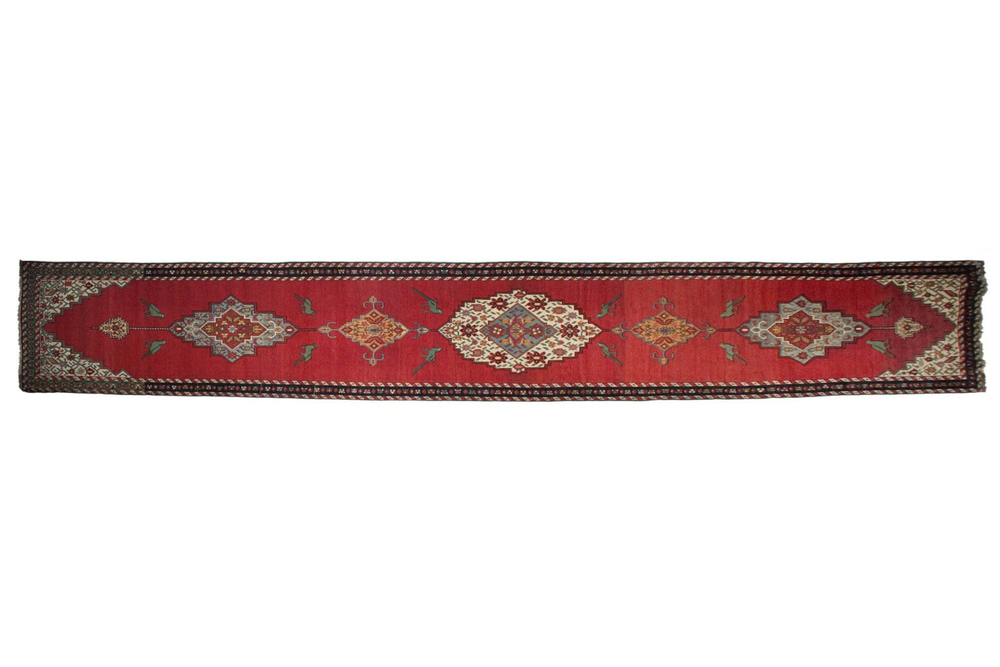 3.5x22 Antique Karabagh Rug Runner