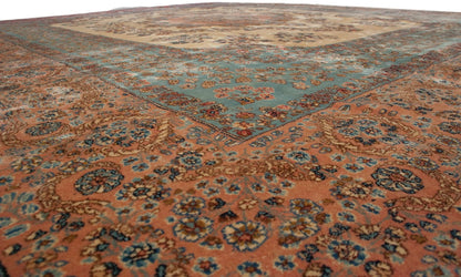 13.5x16 Vintage Fine Kerman Carpet