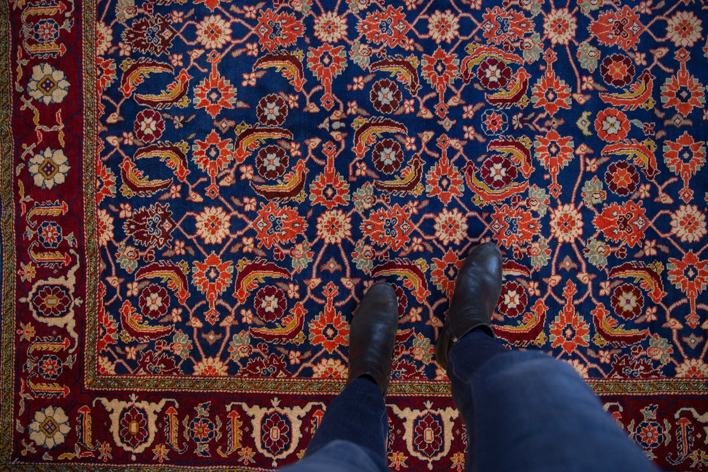 5x7 Vintage Fine Russian Bijar Design Rug
