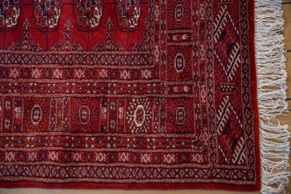 5x5.5 Vintage Fine Pakistani Bokhara Design Square Rug