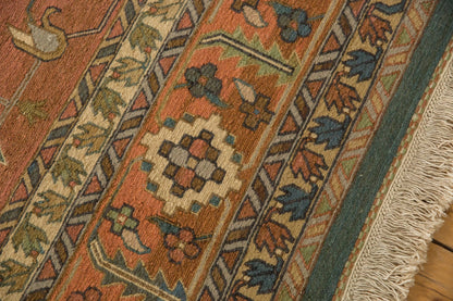 10x13.5 Vintage Serapi Indian Soumac Design Carpet
