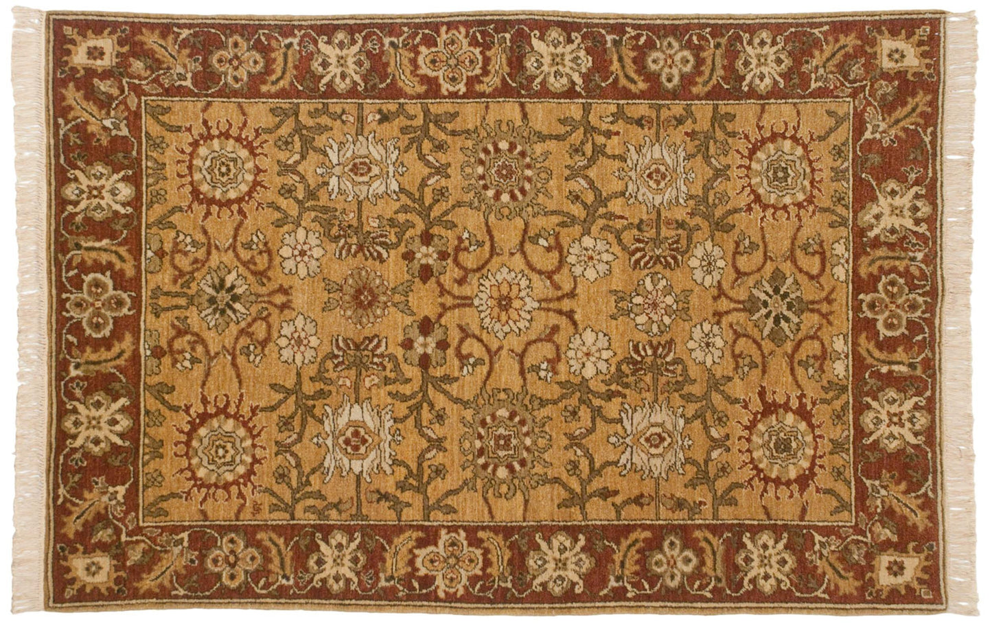 4x6 Vintage Armenian Sultanabad Design Rug