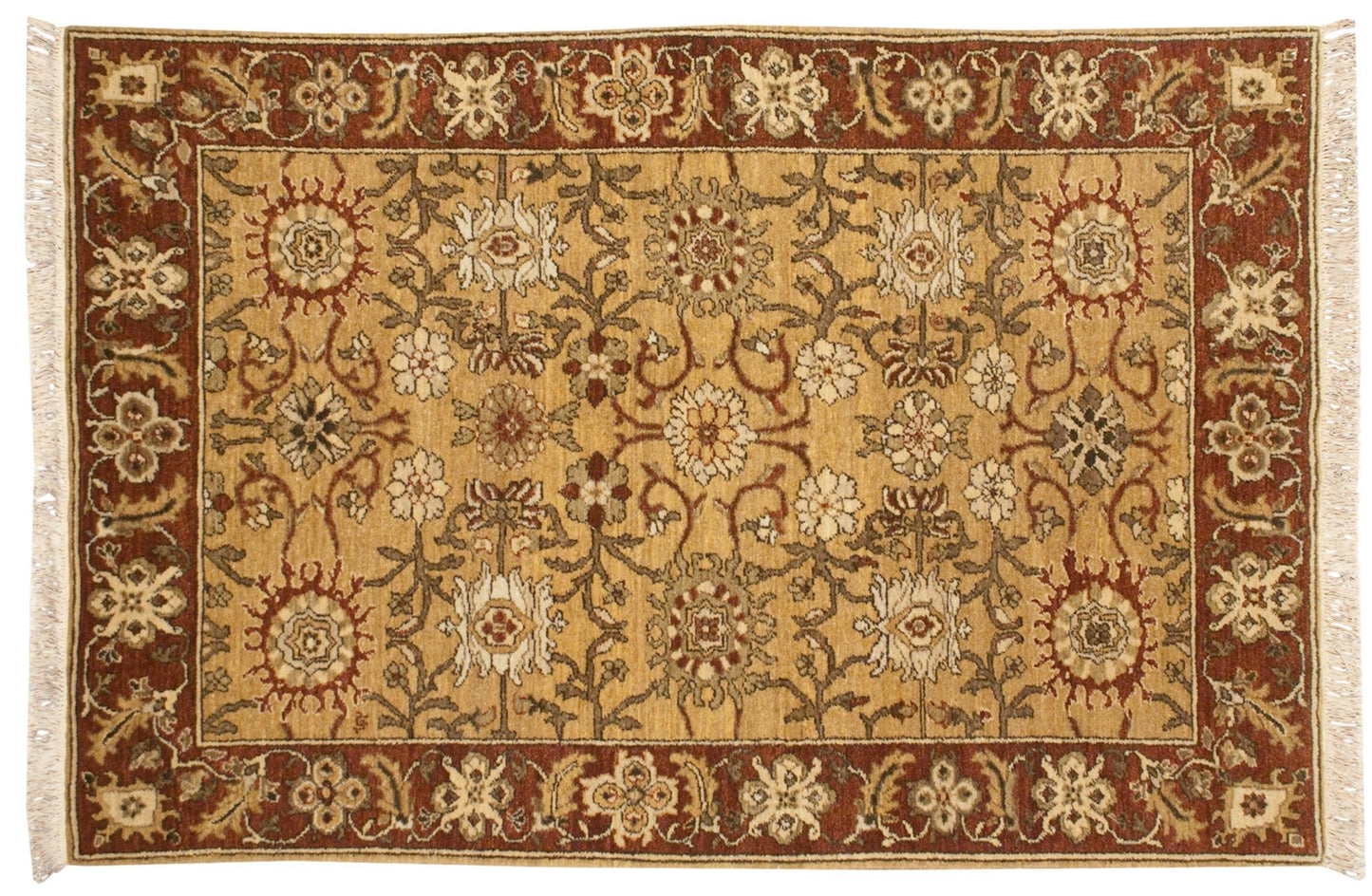 4x6 Vintage Armenian Sultanabad Design Rug