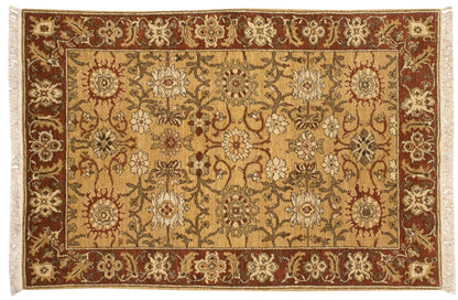 4x6 Vintage Armenian Sultanabad Design Rug