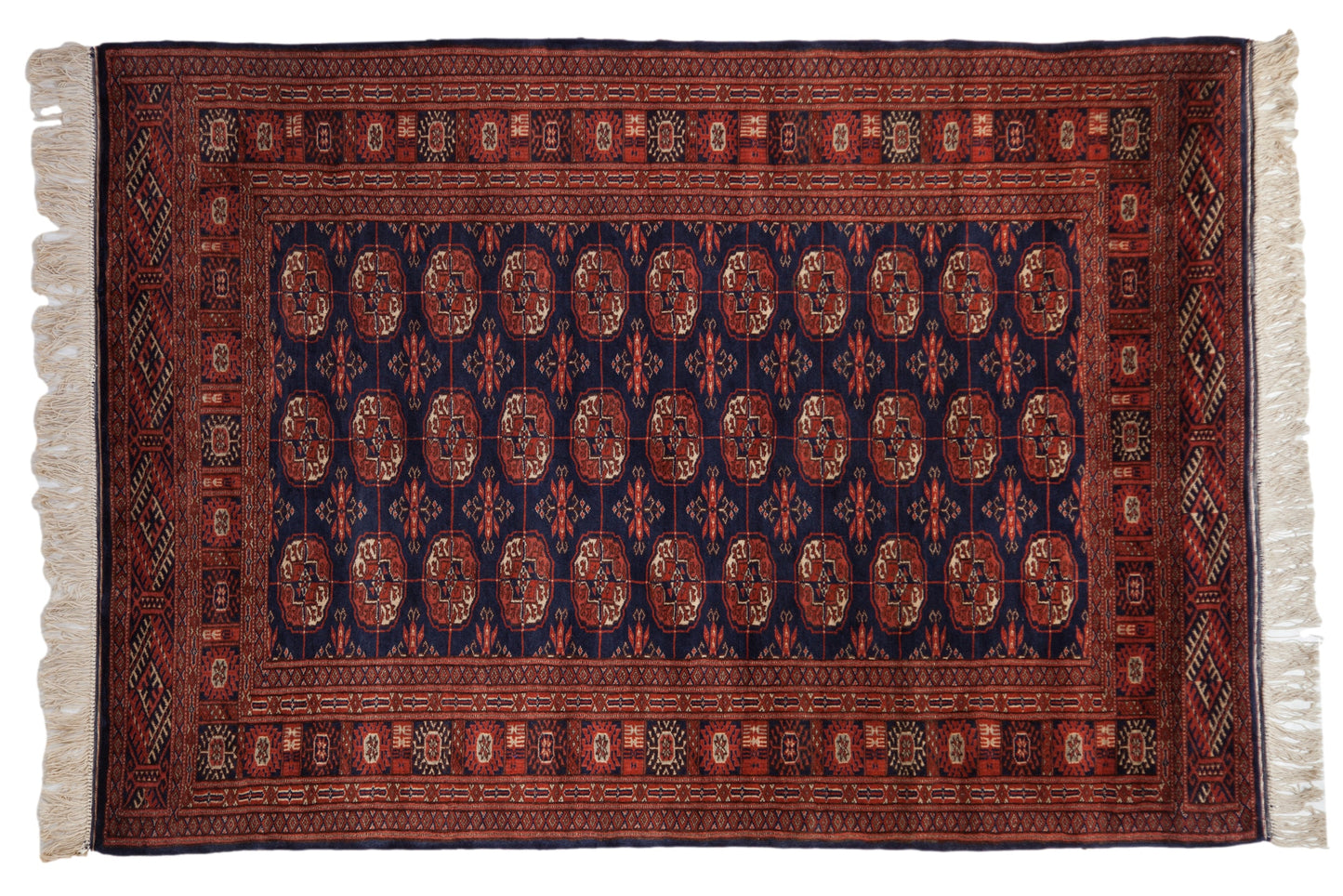 4x6 Vintage Fine Bokhara Rug