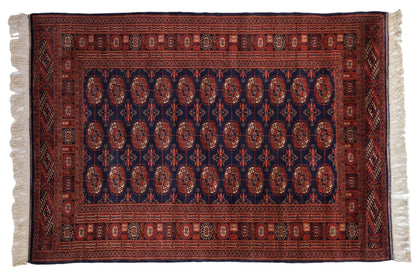 4x6 Vintage Fine Bokhara Rug