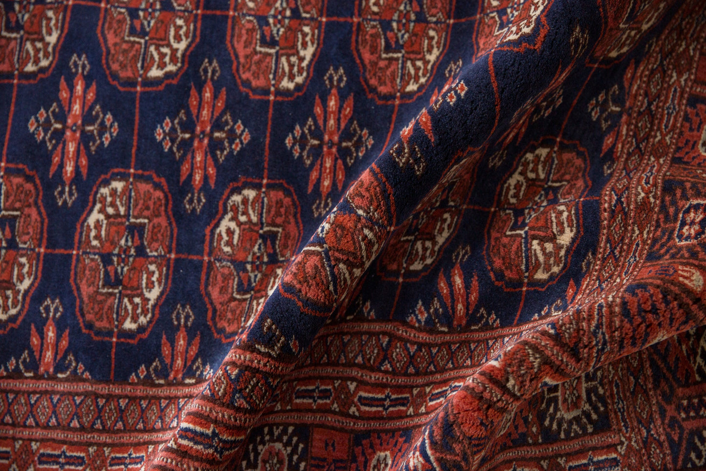 4x6 Vintage Fine Bokhara Rug