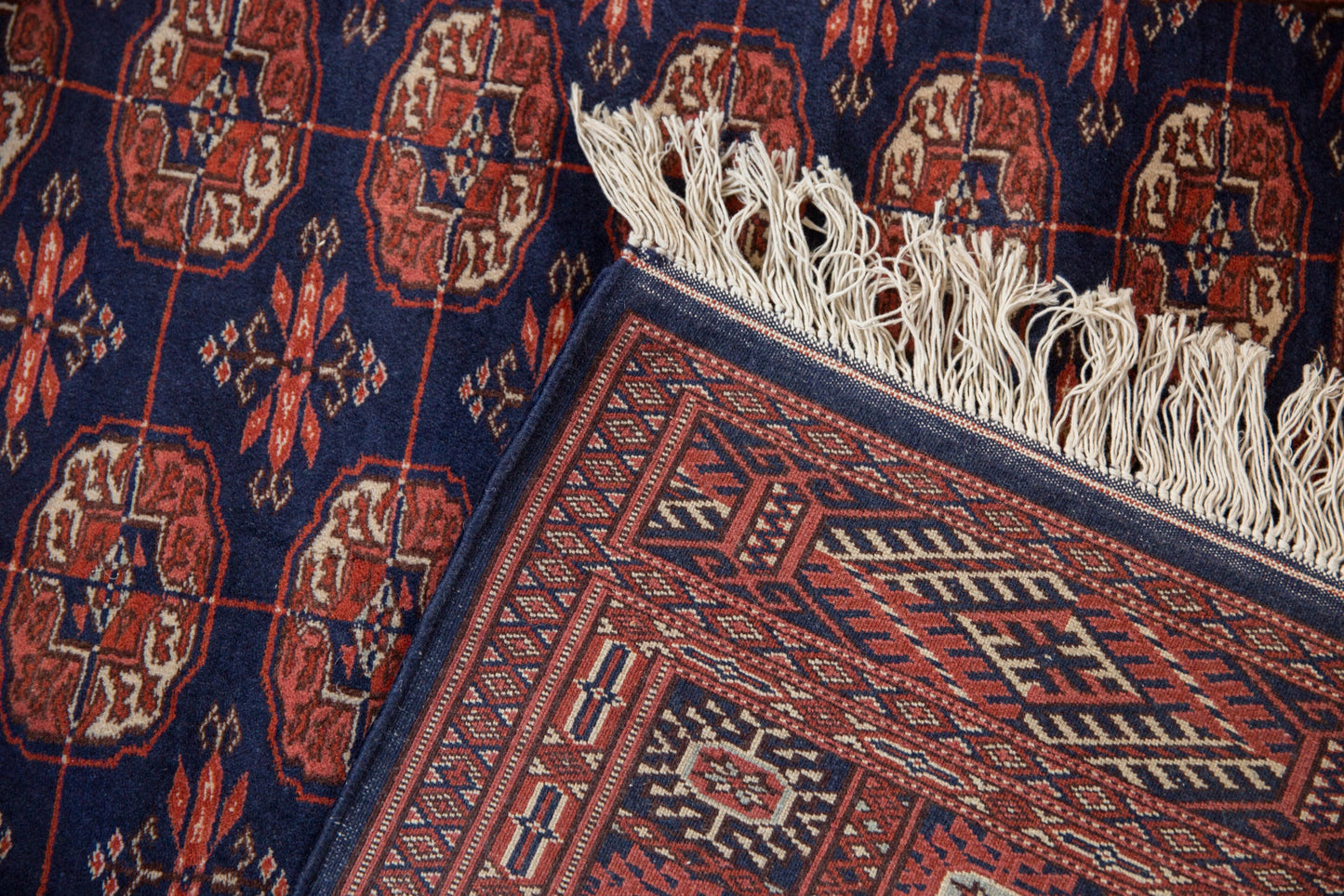 4x6 Vintage Fine Bokhara Rug