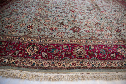 11.5x12 Vintage Tabriz Square Carpet