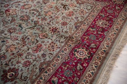 11.5x12 Vintage Tabriz Square Carpet