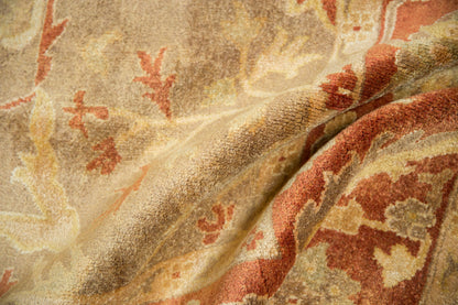 8.5x11.5 New Gold Wash Indian Oushak Design Carpet