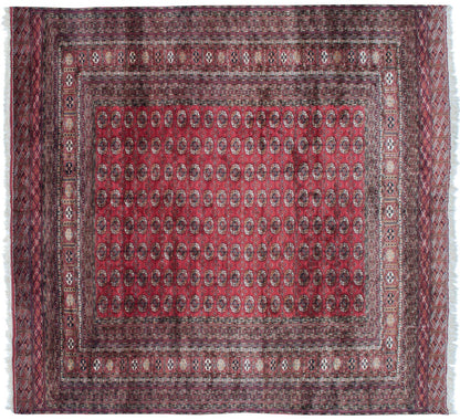 14x15.5 Vintage Fine Bokhara Square Carpet