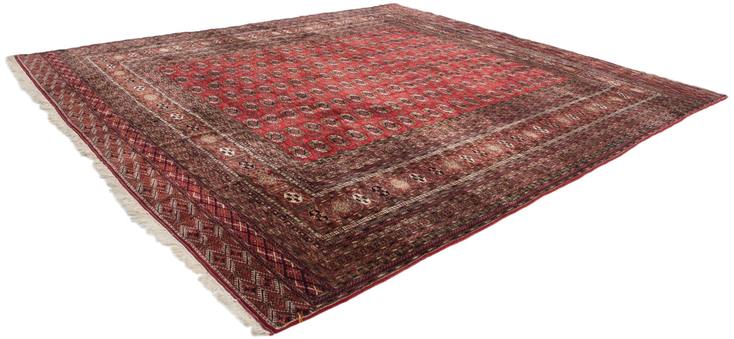 14x15.5 Vintage Fine Bokhara Square Carpet